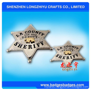 3D Metal Sheriff Badge (LZY-000099)